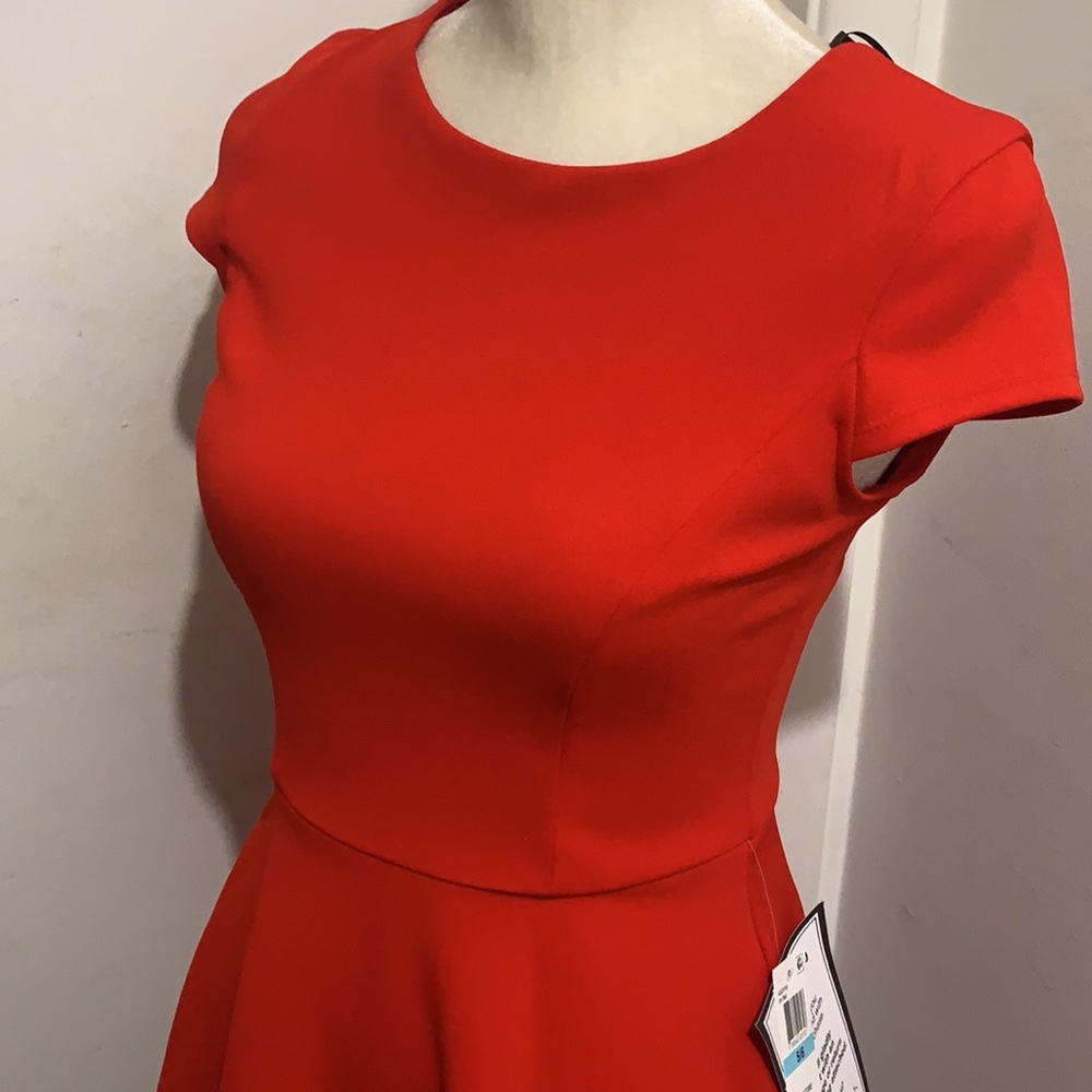 🆕B DARLIN Womens Red Short Sleeve Dress - Picture 6 of 13